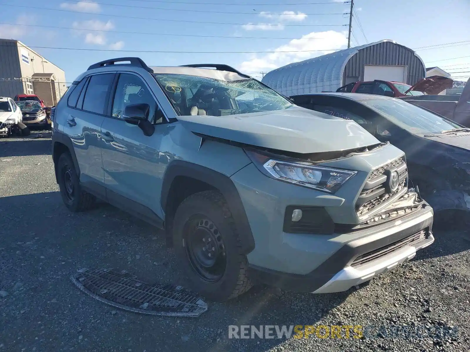 1 Photograph of a damaged car 2T3J1RFV0KC023447 TOYOTA RAV4 2019