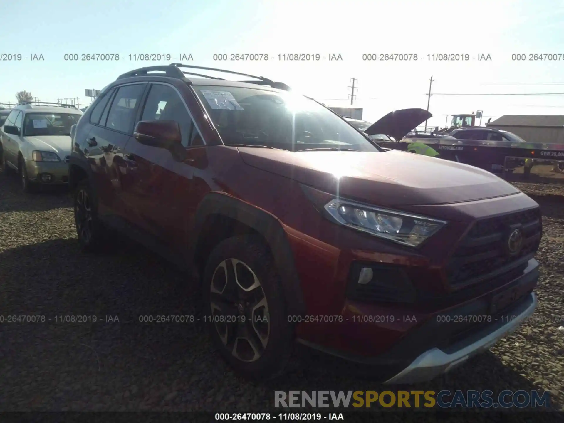 1 Photograph of a damaged car 2T3J1RFV0KW036861 TOYOTA RAV4 2019