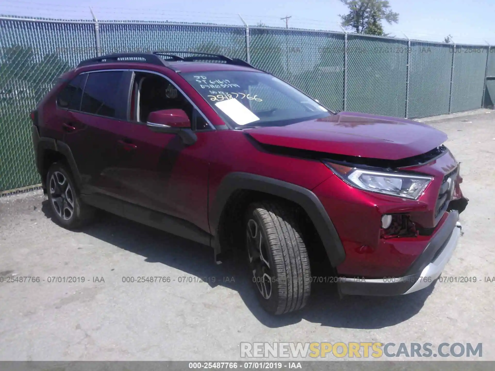 1 Photograph of a damaged car 2T3J1RFV0KW055944 TOYOTA RAV4 2019