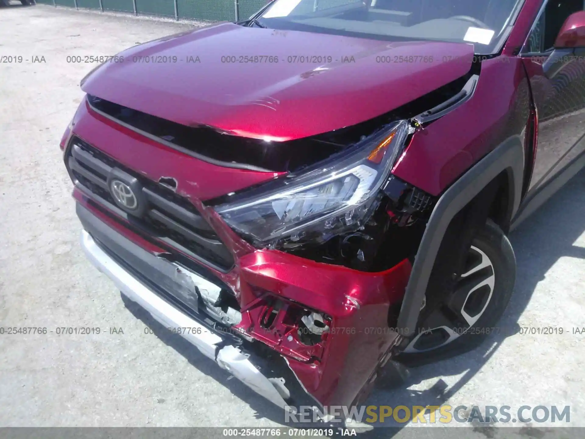 6 Photograph of a damaged car 2T3J1RFV0KW055944 TOYOTA RAV4 2019