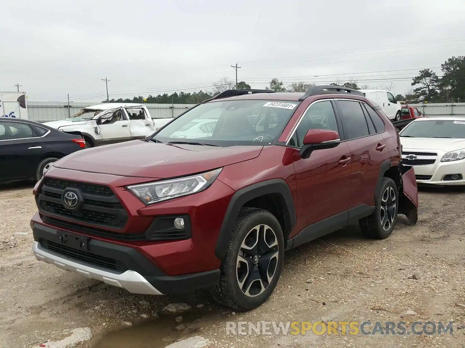 2 Photograph of a damaged car 2T3J1RFV1KC014465 TOYOTA RAV4 2019