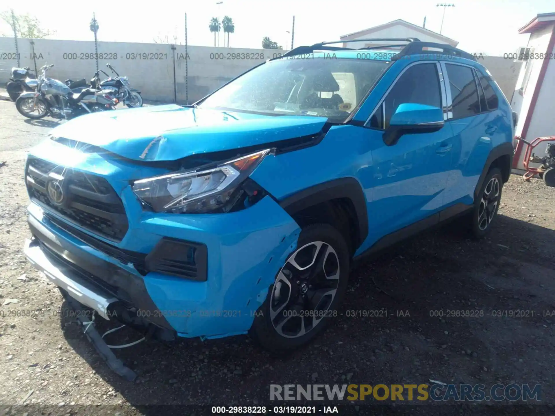 2 Фотография поврежденного автомобиля 2T3J1RFV1KW014089 TOYOTA RAV4 2019