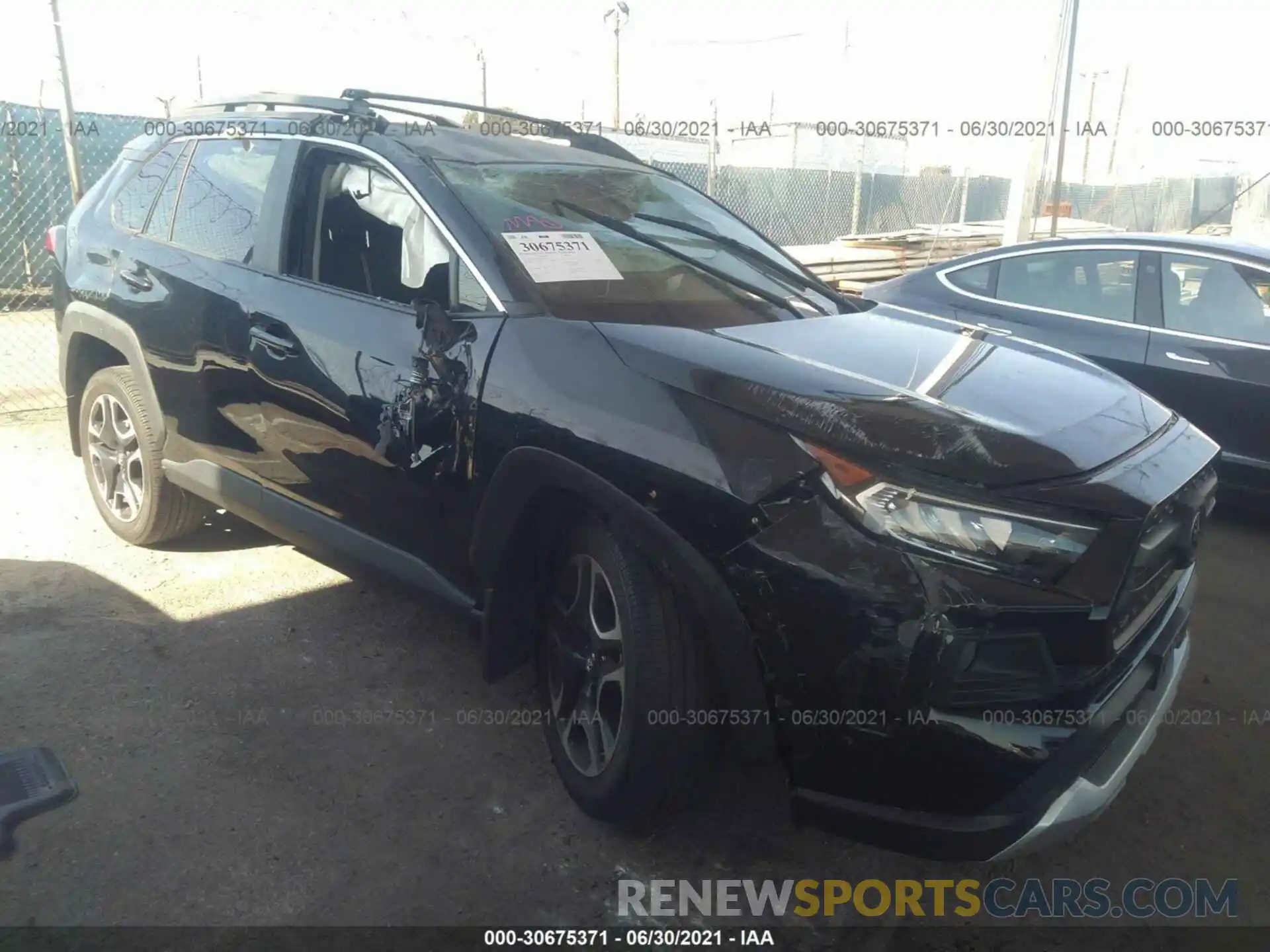 1 Photograph of a damaged car 2T3J1RFV1KW016375 TOYOTA RAV4 2019