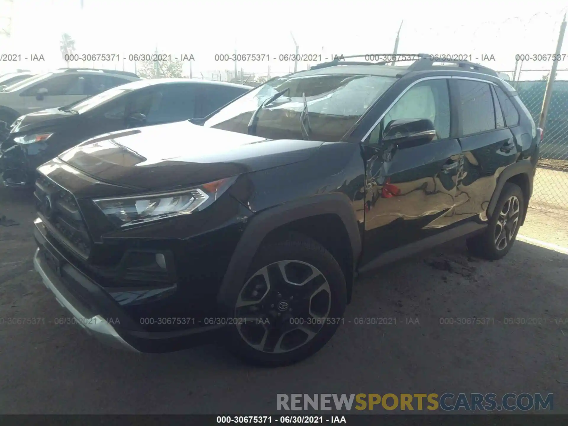 2 Фотография поврежденного автомобиля 2T3J1RFV1KW016375 TOYOTA RAV4 2019