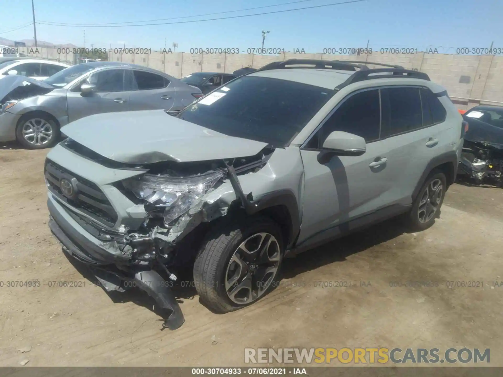 2 Photograph of a damaged car 2T3J1RFV1KW017414 TOYOTA RAV4 2019