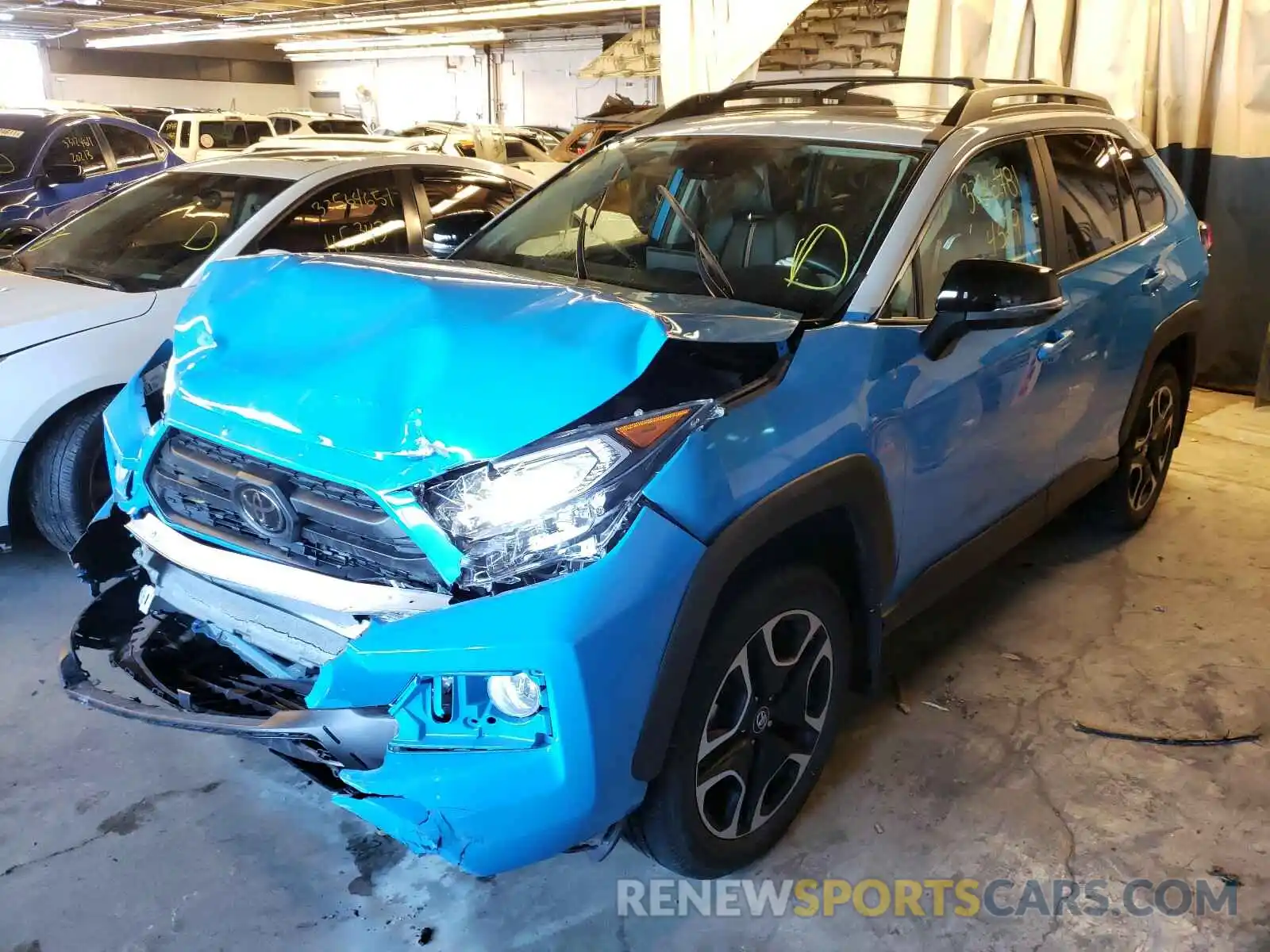 2 Photograph of a damaged car 2T3J1RFV2KC015477 TOYOTA RAV4 2019