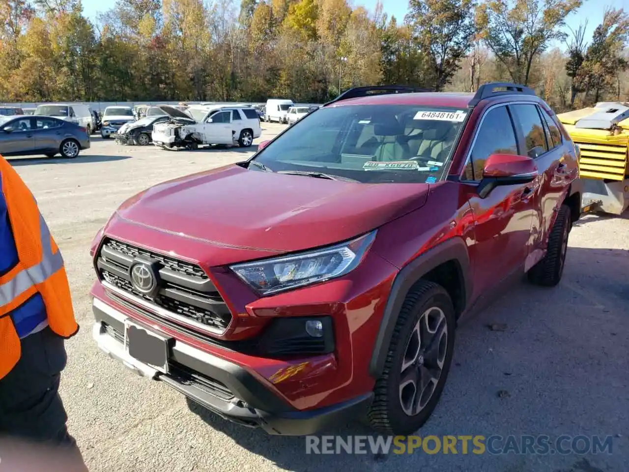 2 Photograph of a damaged car 2T3J1RFV2KW001626 TOYOTA RAV4 2019