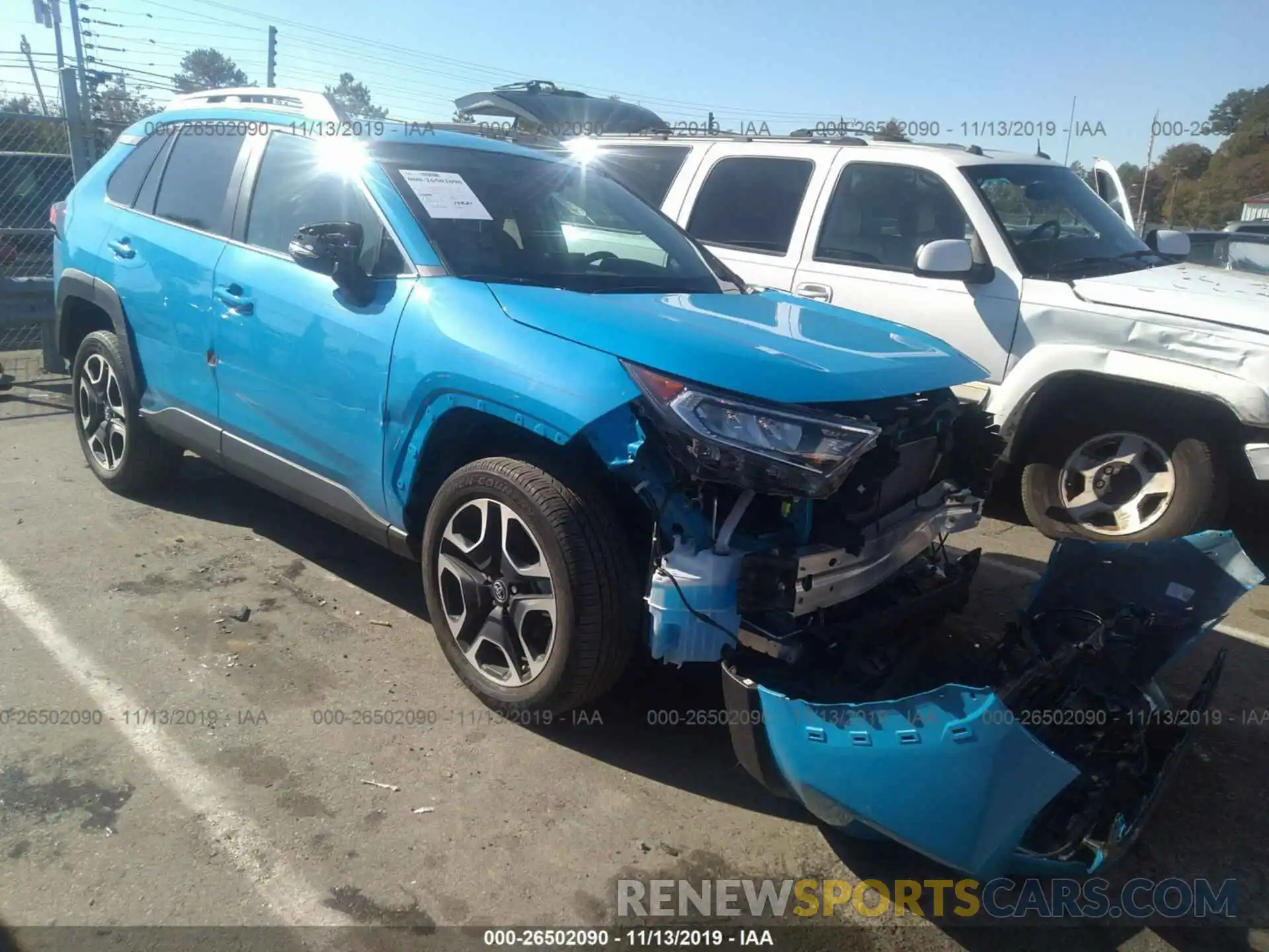 1 Photograph of a damaged car 2T3J1RFV2KW011685 TOYOTA RAV4 2019