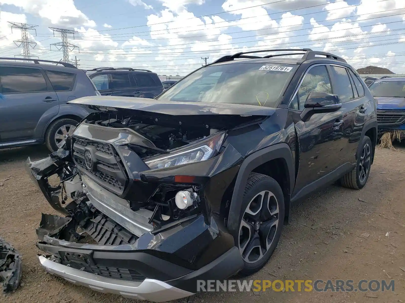 2 Photograph of a damaged car 2T3J1RFV2KW016448 TOYOTA RAV4 2019