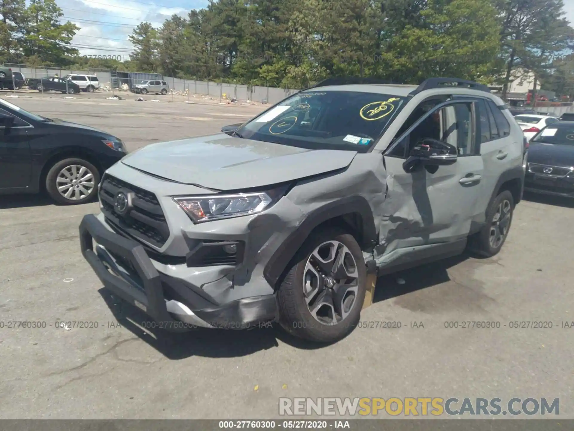 2 Фотография поврежденного автомобиля 2T3J1RFV2KW017020 TOYOTA RAV4 2019