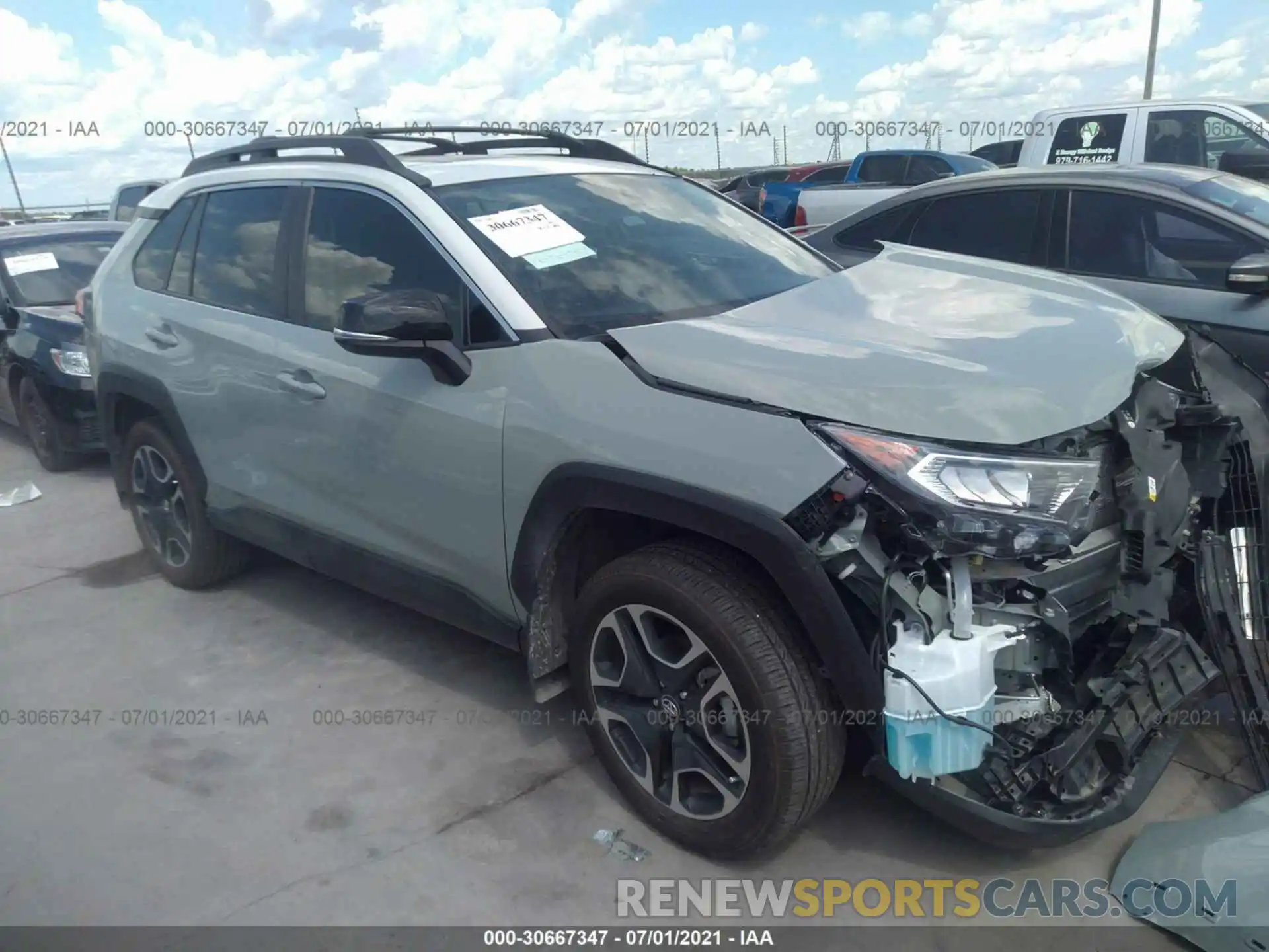 1 Photograph of a damaged car 2T3J1RFV2KW019365 TOYOTA RAV4 2019