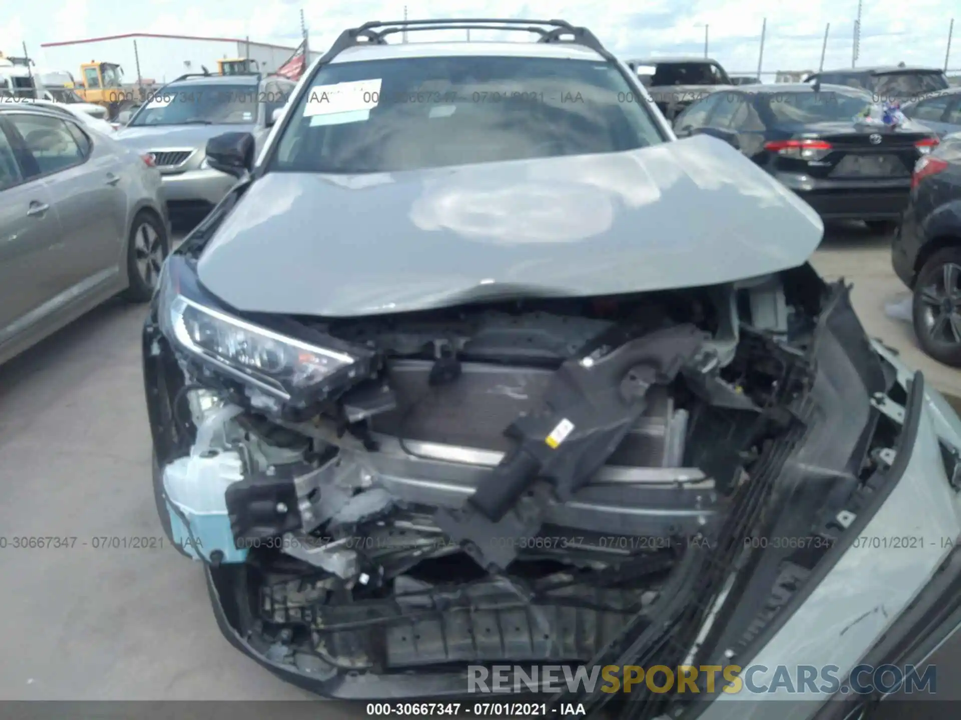 6 Photograph of a damaged car 2T3J1RFV2KW019365 TOYOTA RAV4 2019