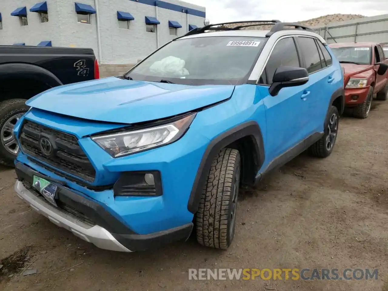 2 Photograph of a damaged car 2T3J1RFV2KW020015 TOYOTA RAV4 2019