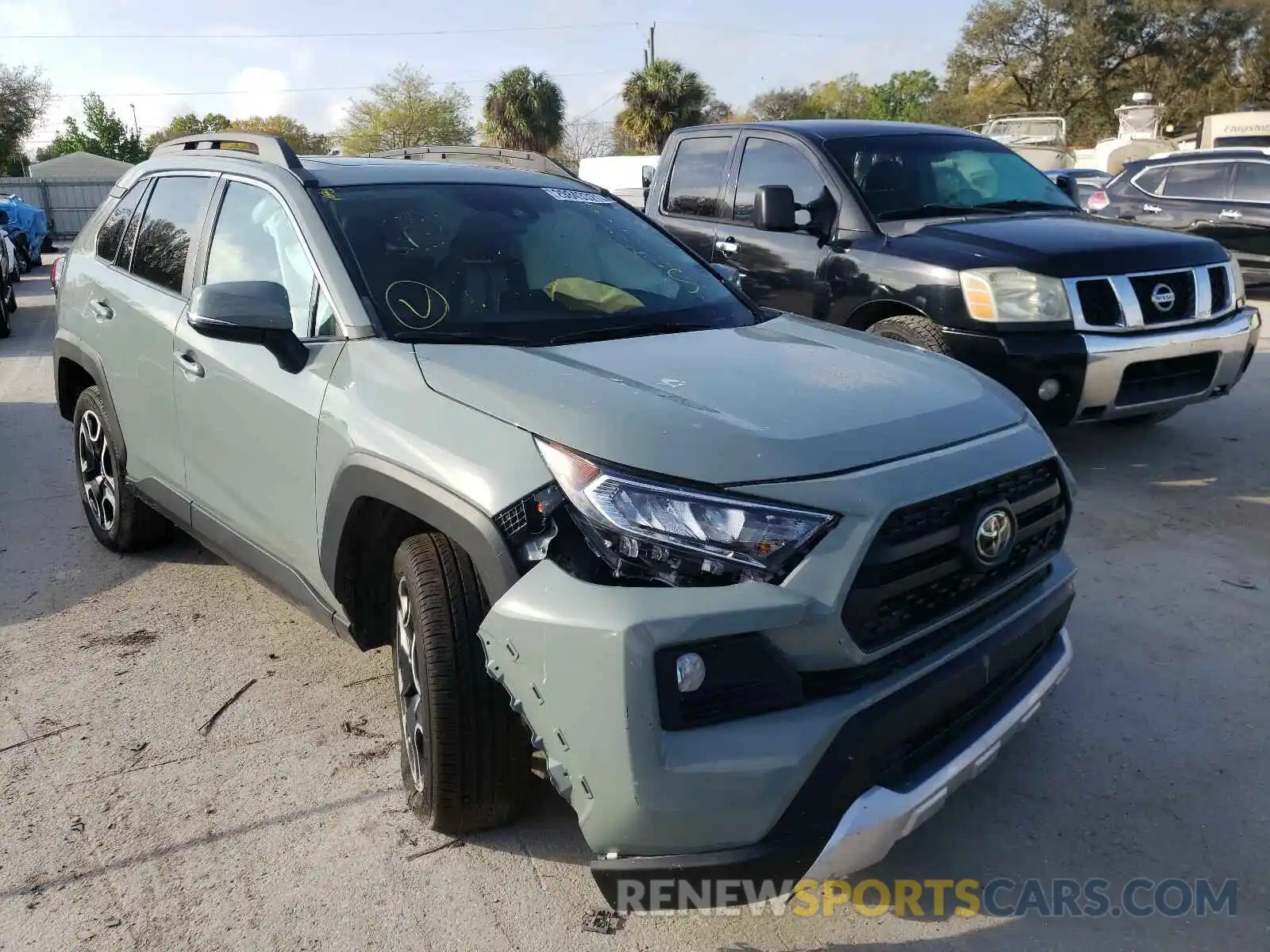 1 Photograph of a damaged car 2T3J1RFV2KW020354 TOYOTA RAV4 2019