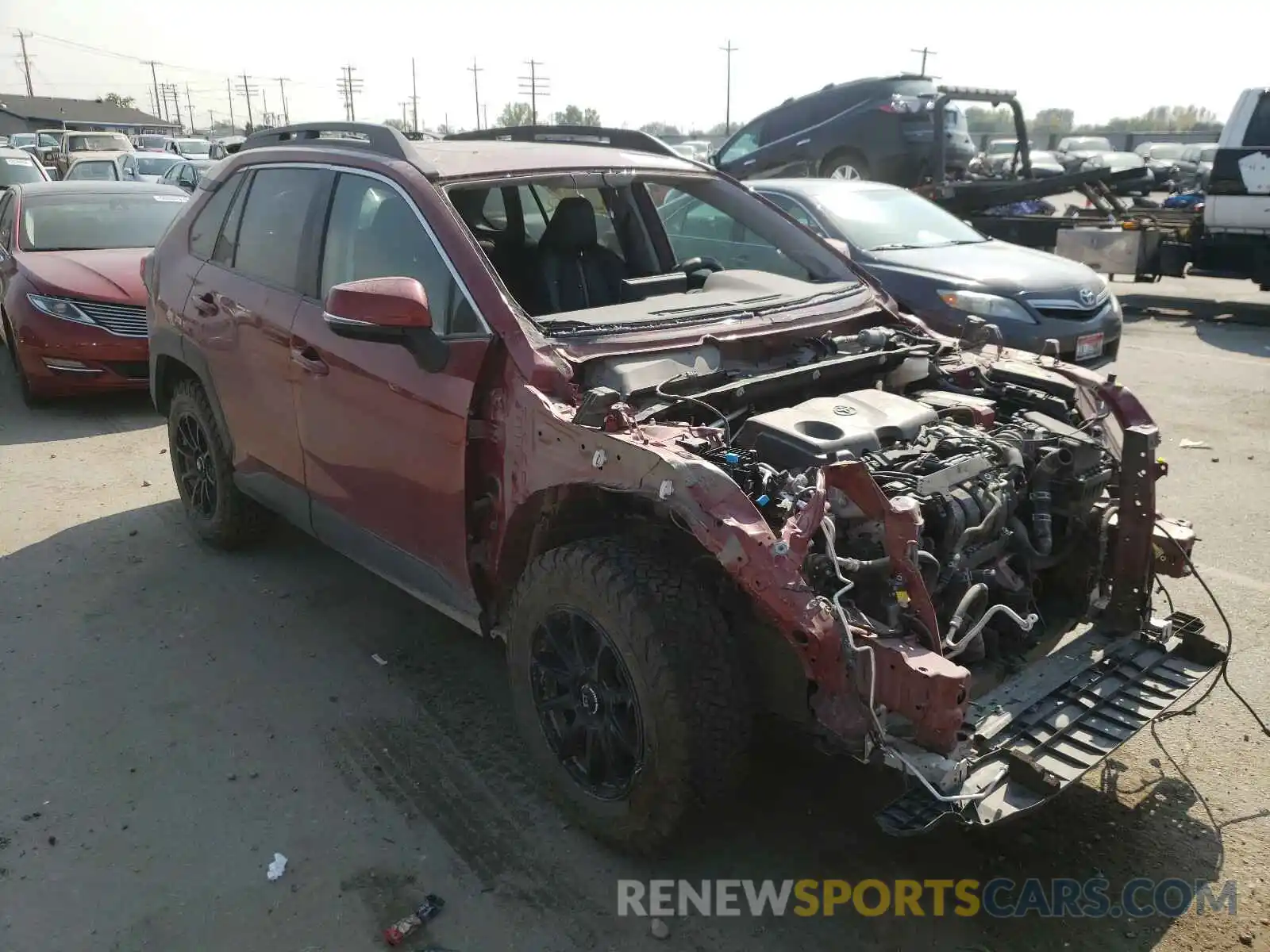 1 Photograph of a damaged car 2T3J1RFV2KW023447 TOYOTA RAV4 2019