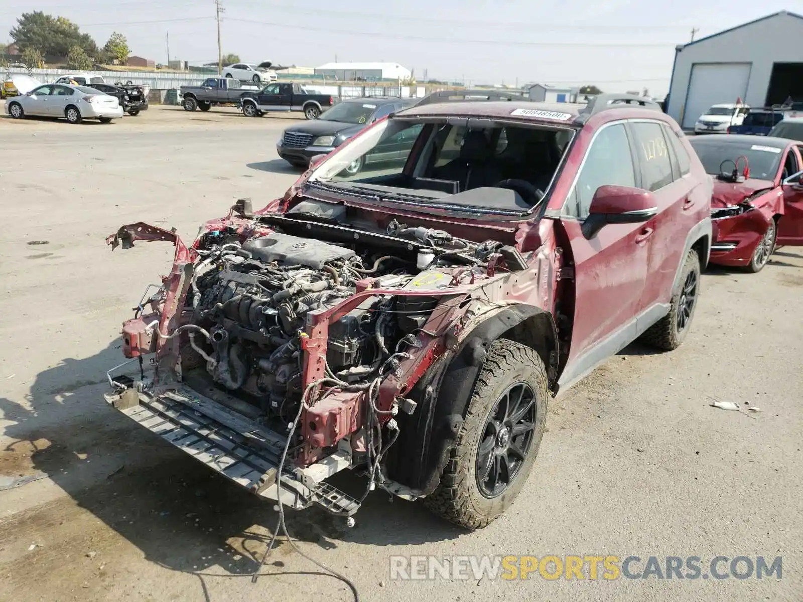 2 Фотография поврежденного автомобиля 2T3J1RFV2KW023447 TOYOTA RAV4 2019