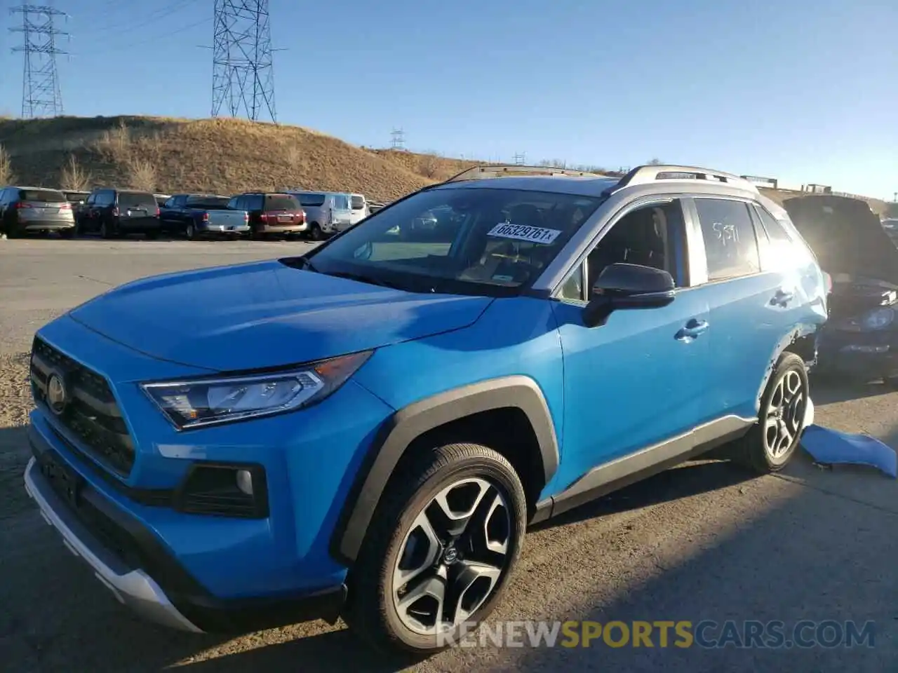 2 Photograph of a damaged car 2T3J1RFV2KW025456 TOYOTA RAV4 2019