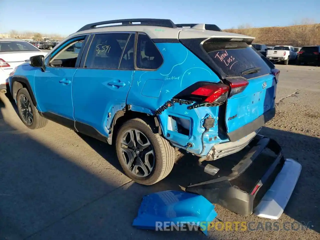 3 Photograph of a damaged car 2T3J1RFV2KW025456 TOYOTA RAV4 2019