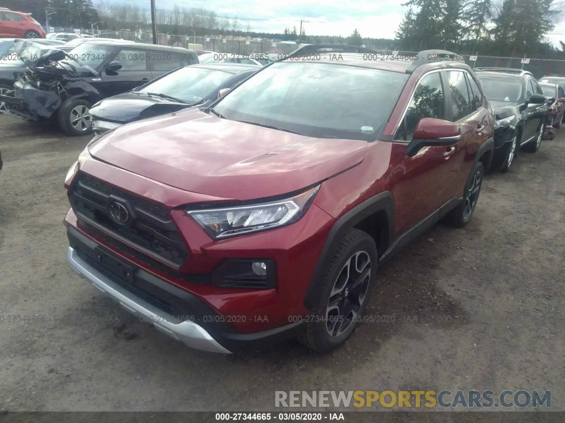 2 Photograph of a damaged car 2T3J1RFV2KW030558 TOYOTA RAV4 2019