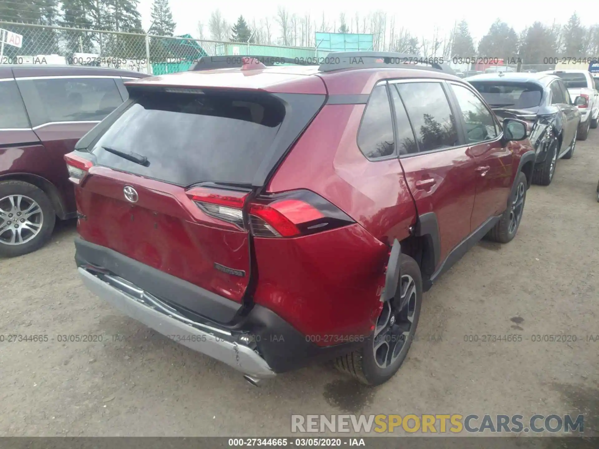 4 Фотография поврежденного автомобиля 2T3J1RFV2KW030558 TOYOTA RAV4 2019