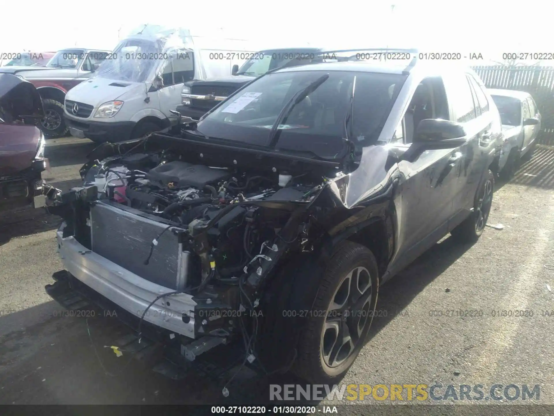 2 Фотография поврежденного автомобиля 2T3J1RFV2KW031810 TOYOTA RAV4 2019