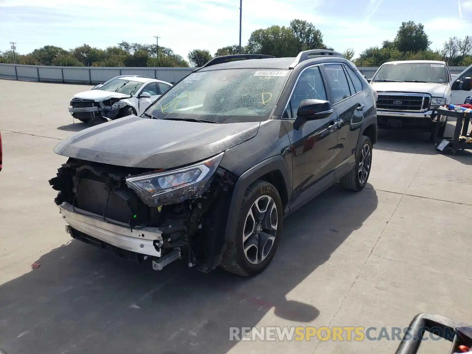 2 Фотография поврежденного автомобиля 2T3J1RFV2KW051538 TOYOTA RAV4 2019