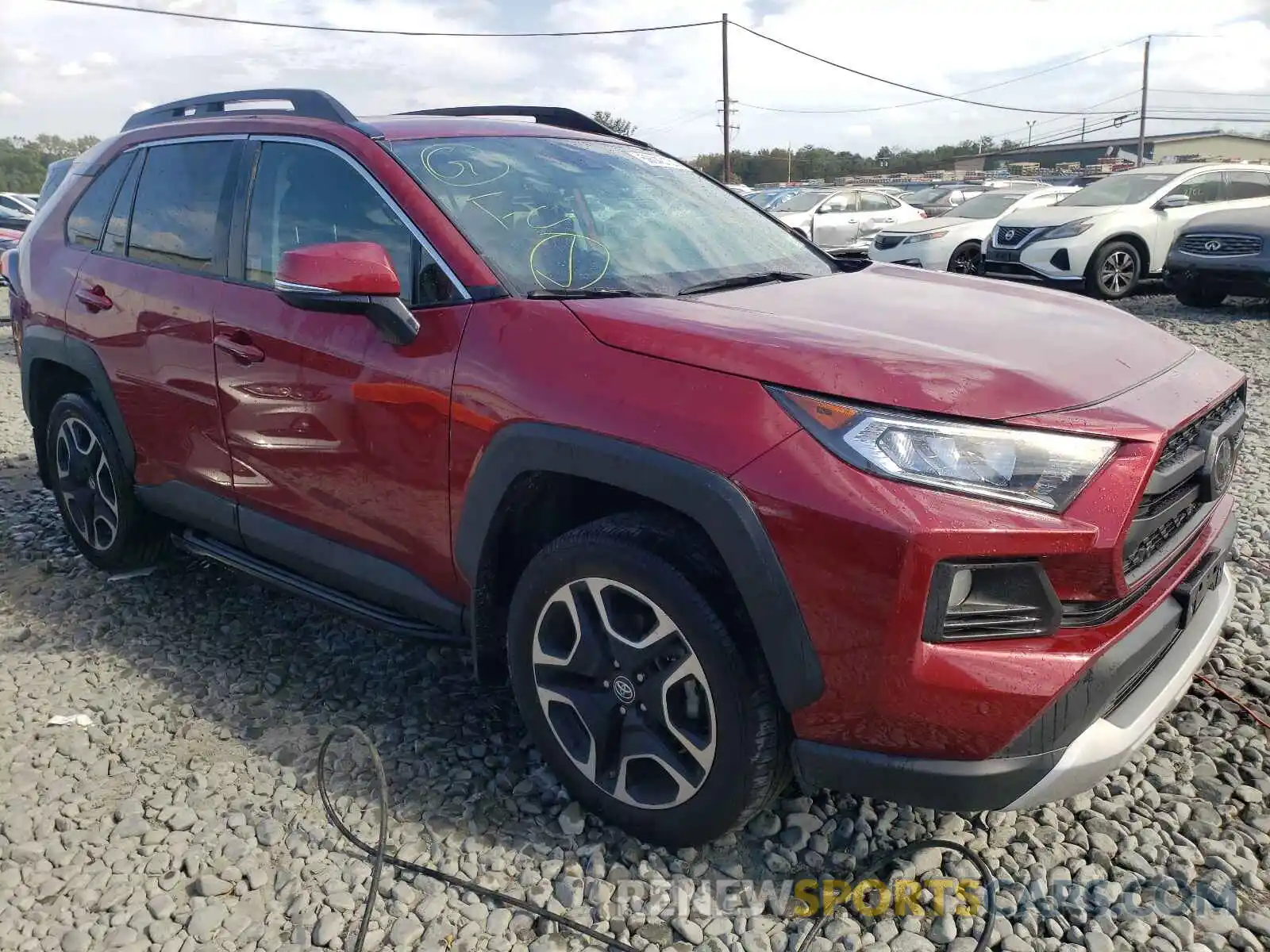 1 Photograph of a damaged car 2T3J1RFV3KC001684 TOYOTA RAV4 2019