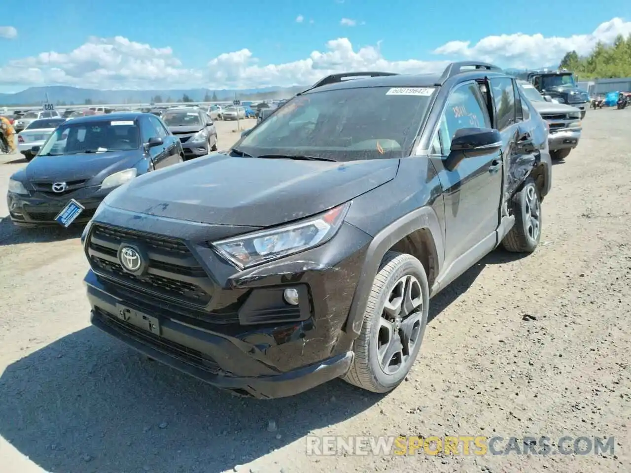 2 Фотография поврежденного автомобиля 2T3J1RFV3KC006058 TOYOTA RAV4 2019