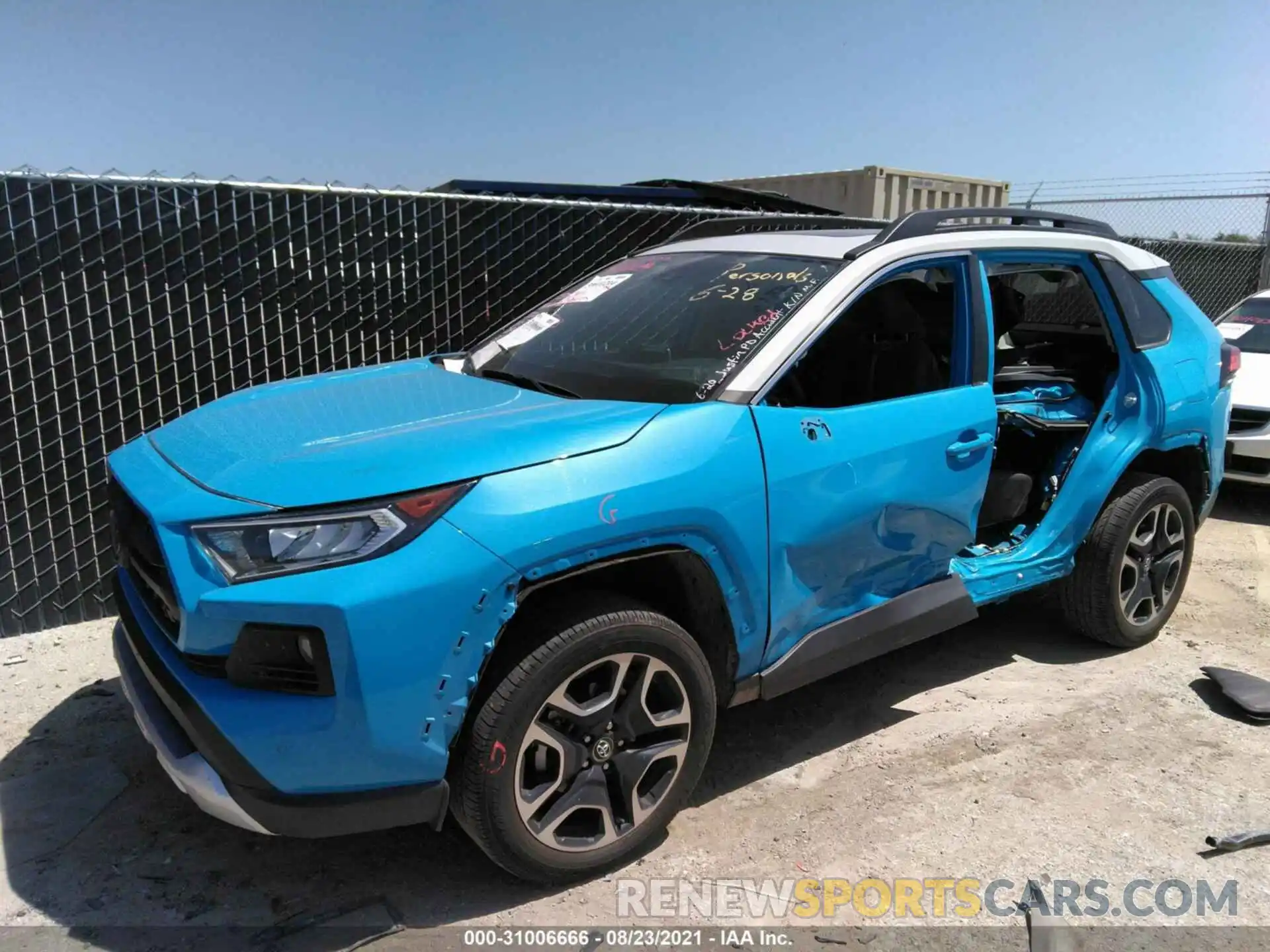 6 Фотография поврежденного автомобиля 2T3J1RFV3KC014600 TOYOTA RAV4 2019