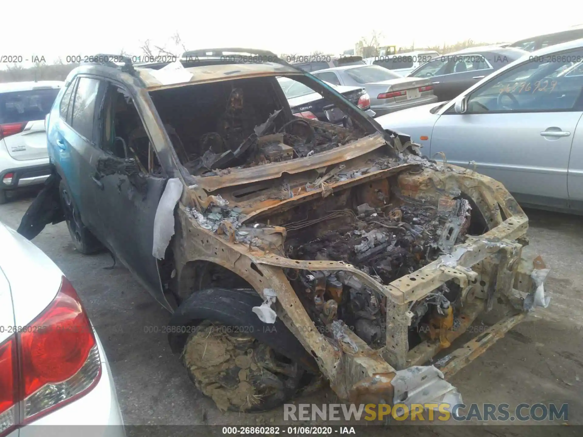 1 Photograph of a damaged car 2T3J1RFV3KW003191 TOYOTA RAV4 2019