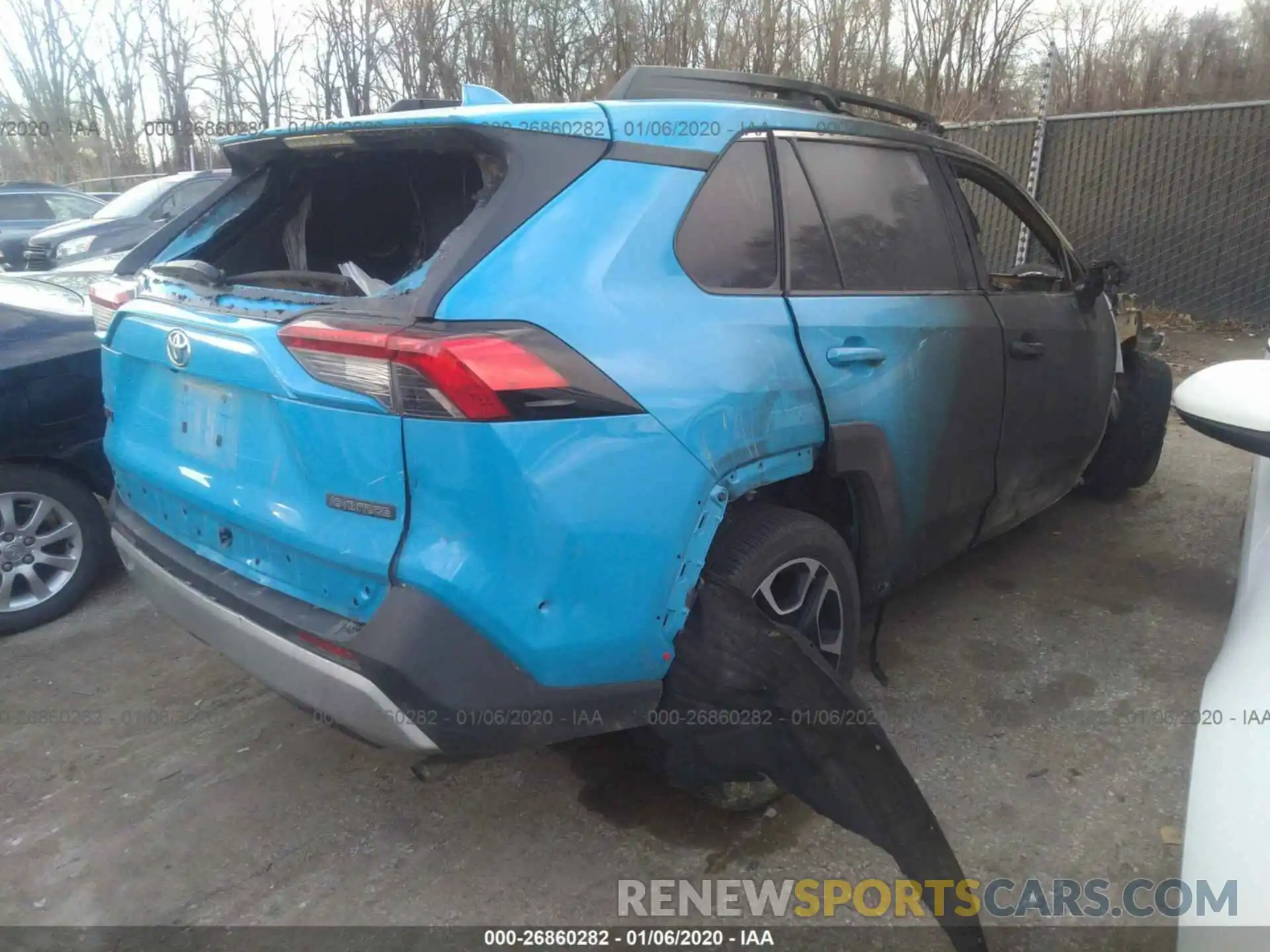 4 Photograph of a damaged car 2T3J1RFV3KW003191 TOYOTA RAV4 2019