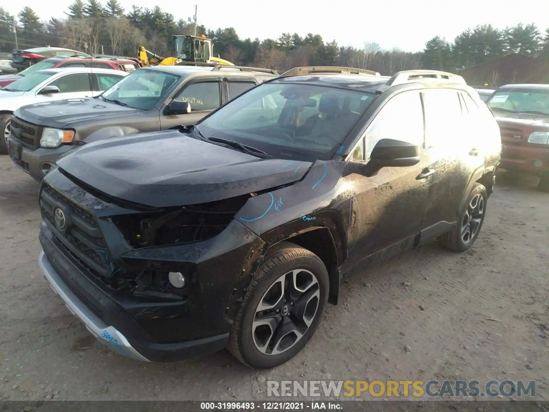 2 Фотография поврежденного автомобиля 2T3J1RFV3KW006379 TOYOTA RAV4 2019