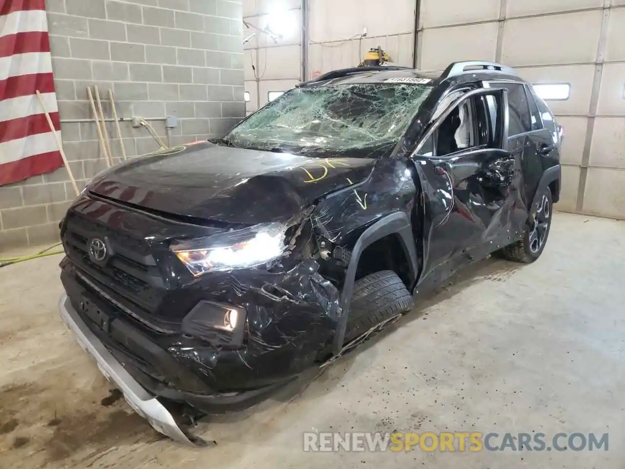 2 Photograph of a damaged car 2T3J1RFV3KW016488 TOYOTA RAV4 2019