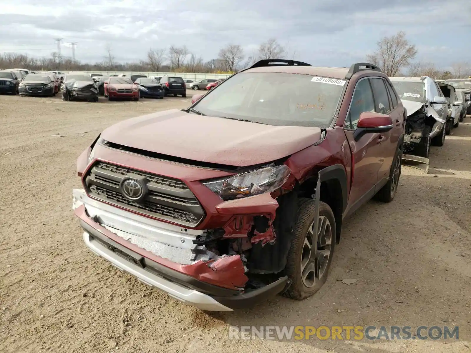 2 Фотография поврежденного автомобиля 2T3J1RFV3KW024025 TOYOTA RAV4 2019