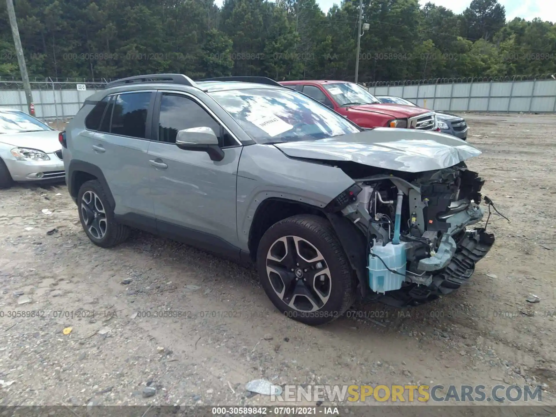 1 Photograph of a damaged car 2T3J1RFV3KW029368 TOYOTA RAV4 2019