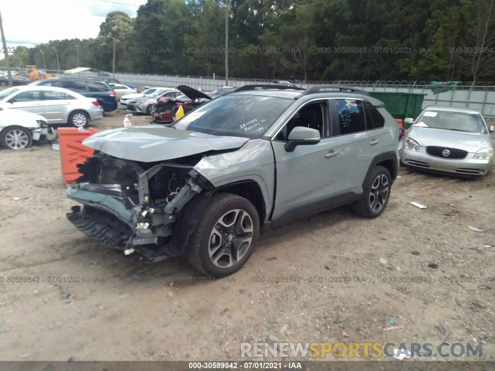 2 Photograph of a damaged car 2T3J1RFV3KW029368 TOYOTA RAV4 2019