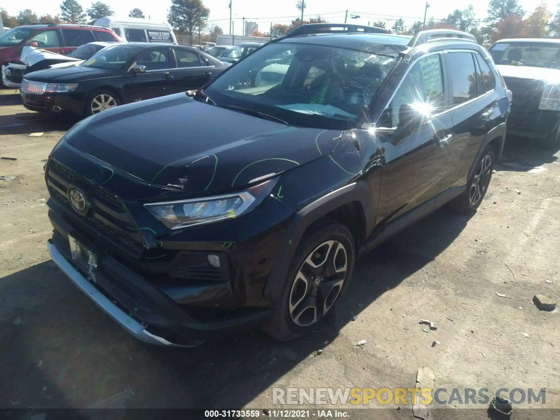 2 Фотография поврежденного автомобиля 2T3J1RFV3KW032240 TOYOTA RAV4 2019