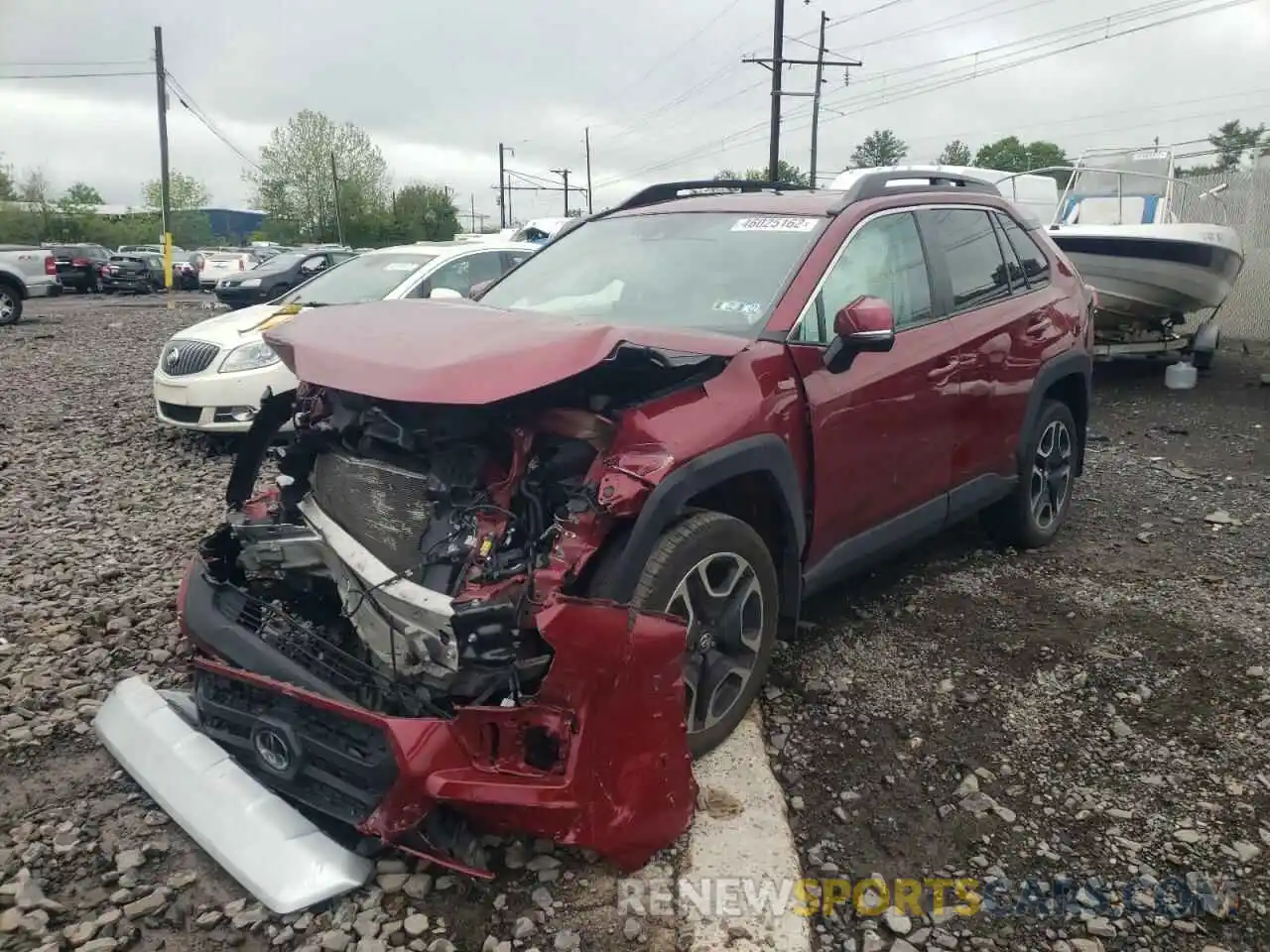 2 Фотография поврежденного автомобиля 2T3J1RFV3KW044372 TOYOTA RAV4 2019