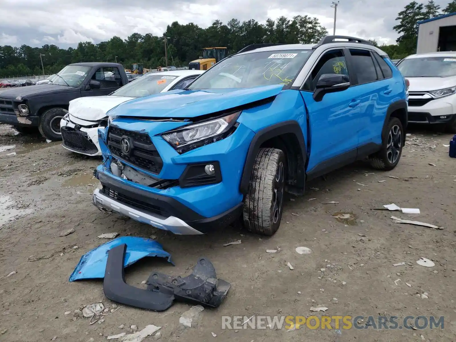 2 Фотография поврежденного автомобиля 2T3J1RFV4KC012595 TOYOTA RAV4 2019