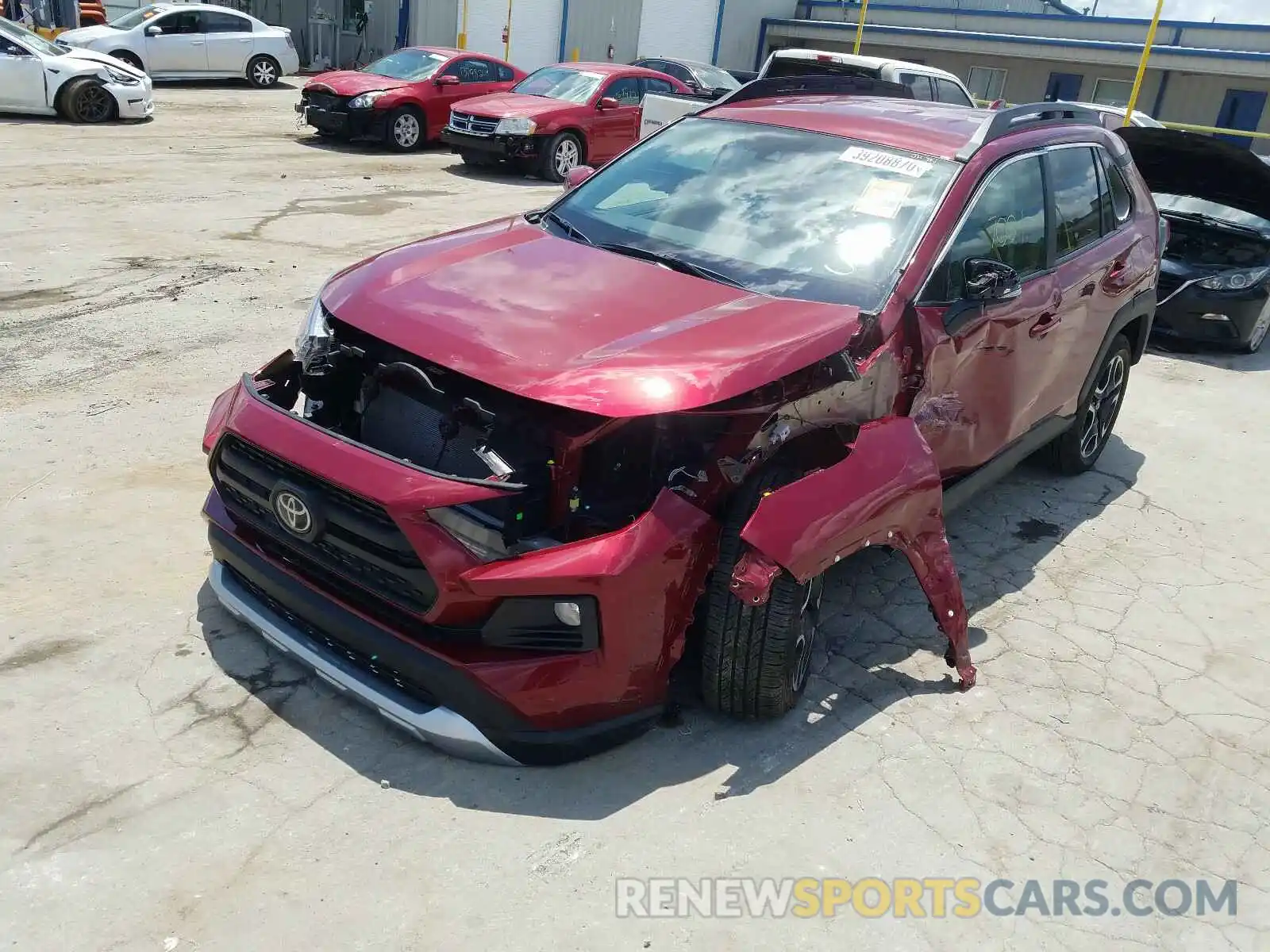 2 Photograph of a damaged car 2T3J1RFV4KC032796 TOYOTA RAV4 2019