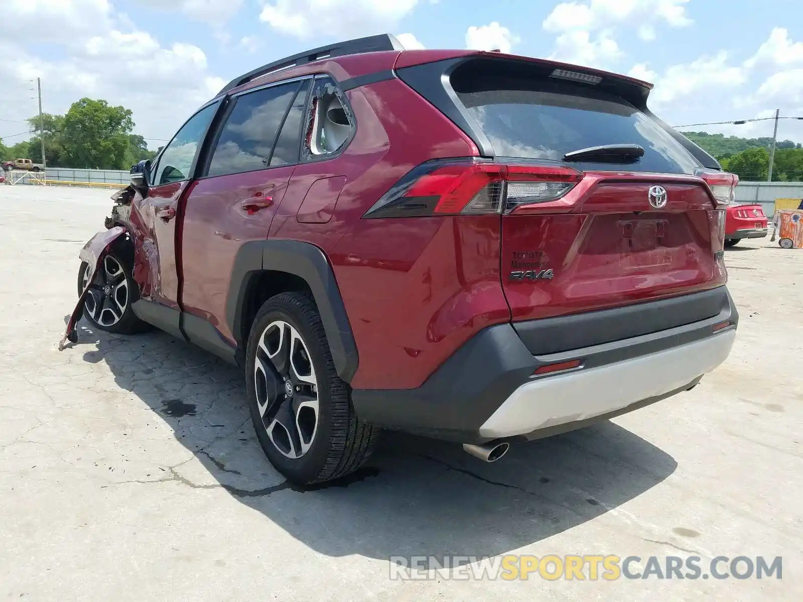 3 Photograph of a damaged car 2T3J1RFV4KC032796 TOYOTA RAV4 2019