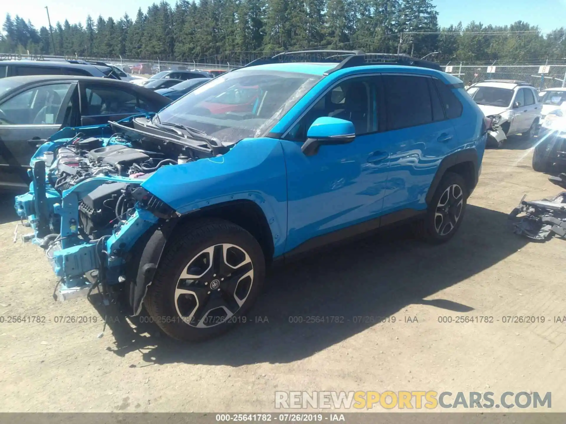 2 Фотография поврежденного автомобиля 2T3J1RFV4KW008089 TOYOTA RAV4 2019