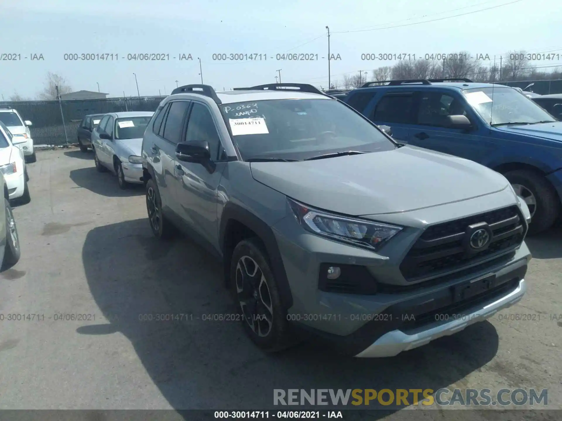 1 Photograph of a damaged car 2T3J1RFV4KW011171 TOYOTA RAV4 2019