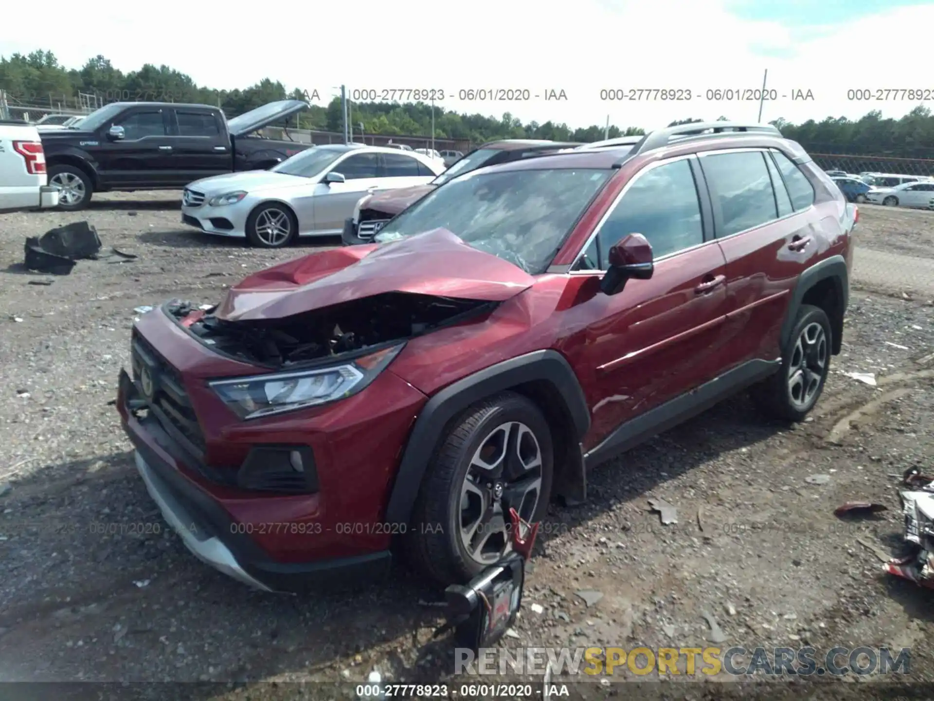 2 Фотография поврежденного автомобиля 2T3J1RFV4KW015785 TOYOTA RAV4 2019