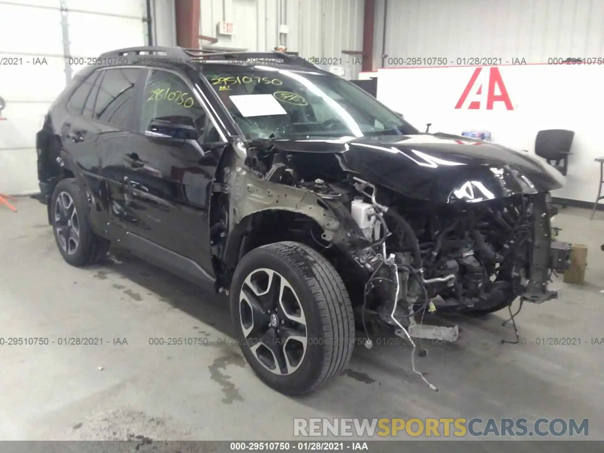 1 Photograph of a damaged car 2T3J1RFV4KW022462 TOYOTA RAV4 2019