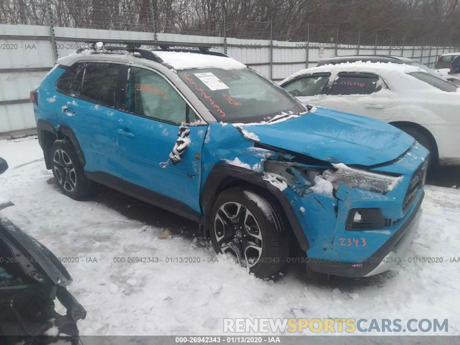 1 Photograph of a damaged car 2T3J1RFV4KW024499 TOYOTA RAV4 2019