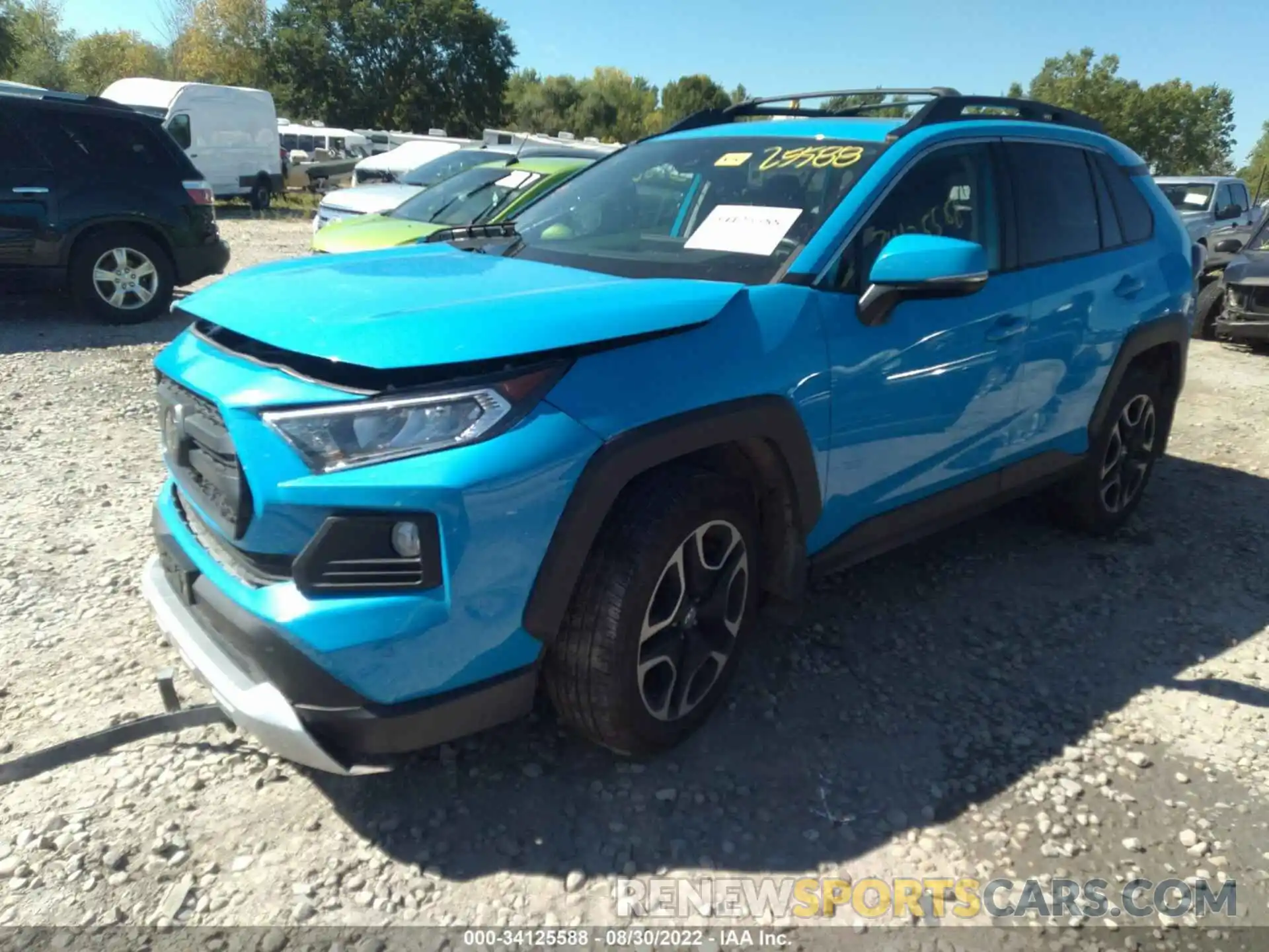 2 Фотография поврежденного автомобиля 2T3J1RFV4KW034384 TOYOTA RAV4 2019