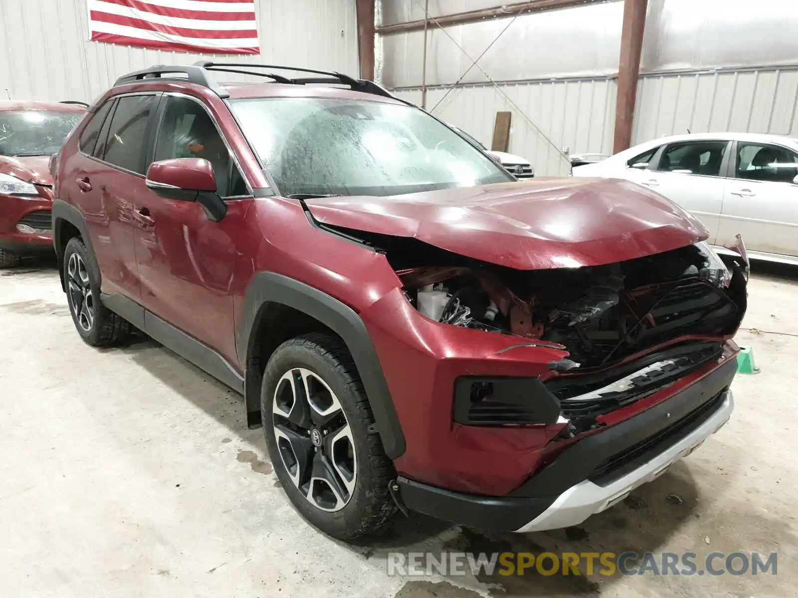 1 Photograph of a damaged car 2T3J1RFV4KW049399 TOYOTA RAV4 2019