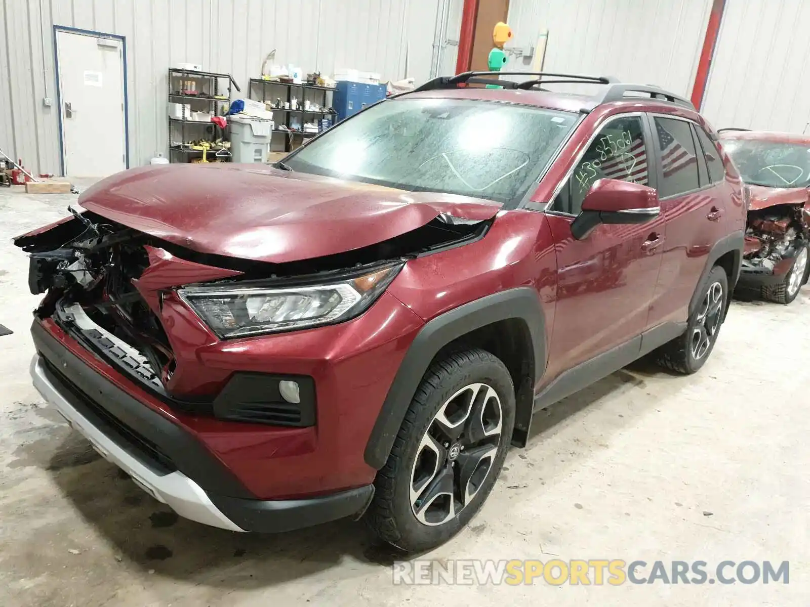 2 Photograph of a damaged car 2T3J1RFV4KW049399 TOYOTA RAV4 2019