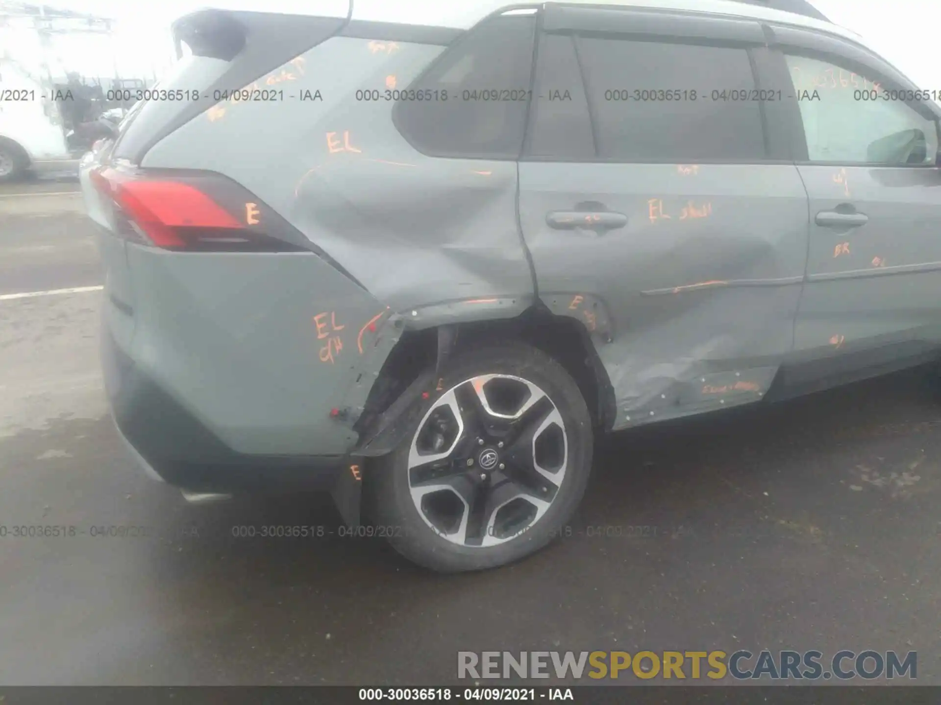 6 Фотография поврежденного автомобиля 2T3J1RFV4KW050911 TOYOTA RAV4 2019